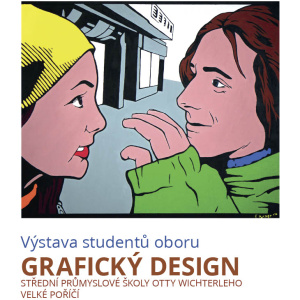 Pozvánka výstavu žáků oboru Grafický design